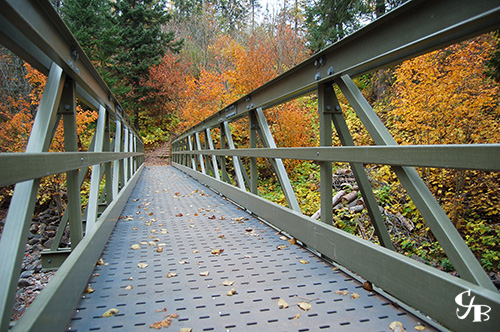 Photo: Superior Hiking Trail bridge on the Split Rock River in Minnesota. Photo by Chris J. Benson